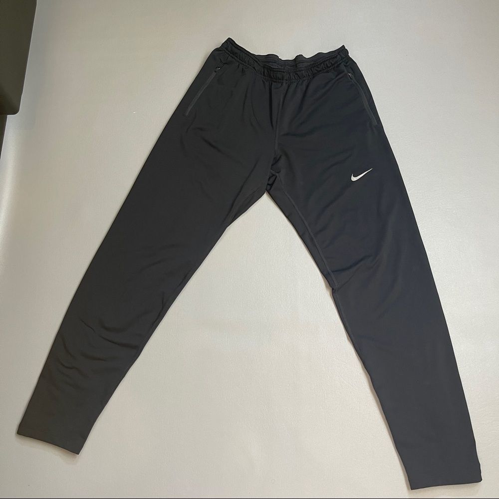 Men's Nike Dri Fit OCT65 Running Pants Joggers 620067 Size Medium Black Trousers